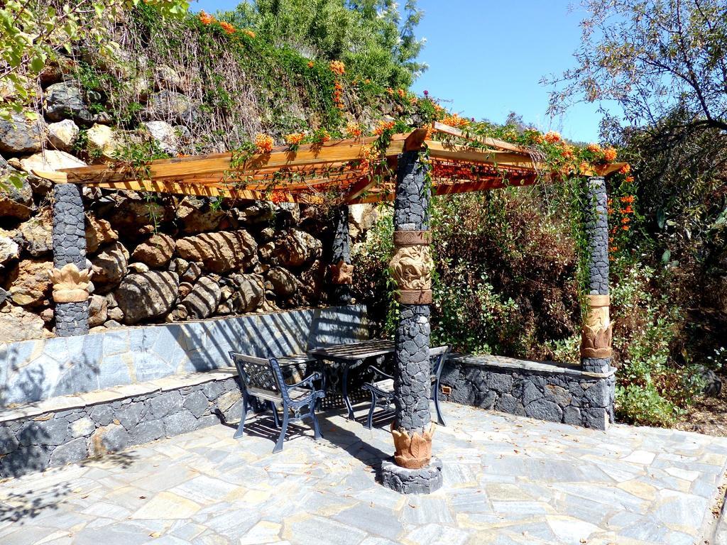 Feriendomizil Finca Tijarafe Mit Beheiztem, Abdeckbarem Pool Exterior photo